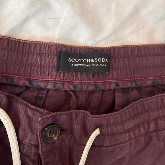 Burgundy scotch soda joggers - Picture 2 of 6